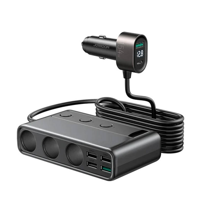 Ładowarka samochodowa JOYROOM JR-CL06 Multi-Port (czarna)