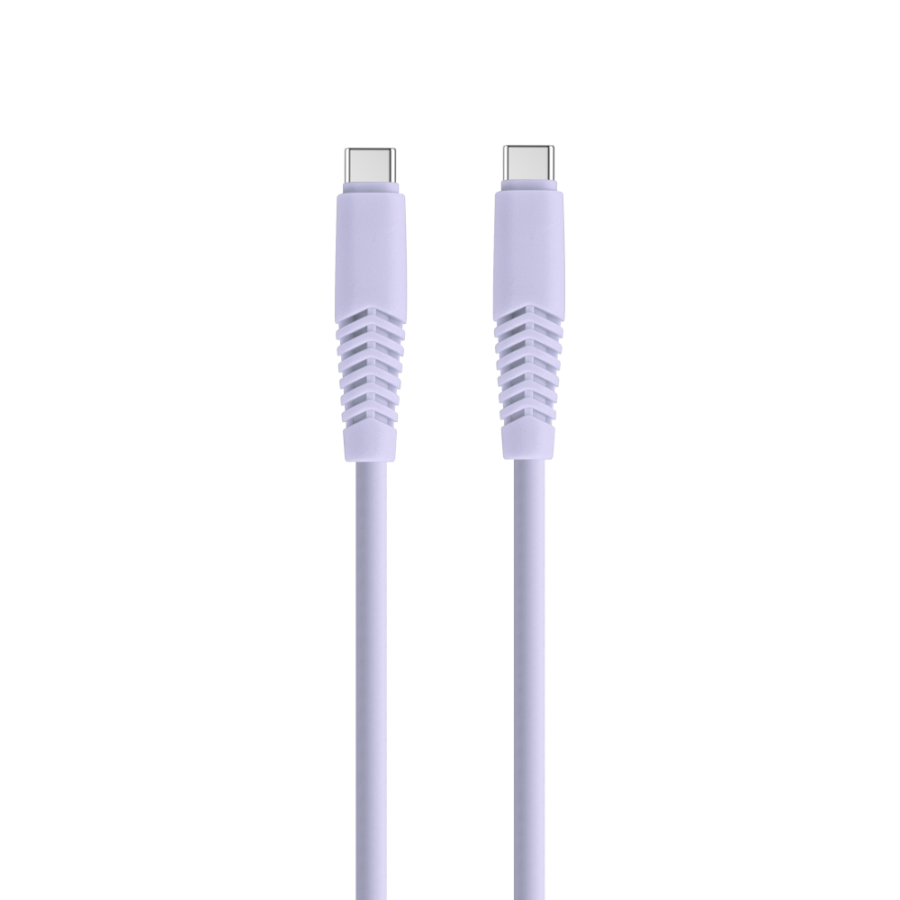 331712_oryg Setty cable USB-C - USB-C 1,5 m 20W KSC-C-1.5209 lilac