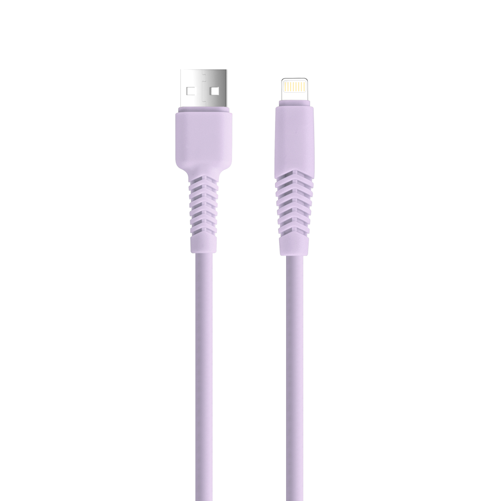 331750_oryg Setty cable USB - Lightning 1,5 m 2,1A KSA-L-1.529 lilac