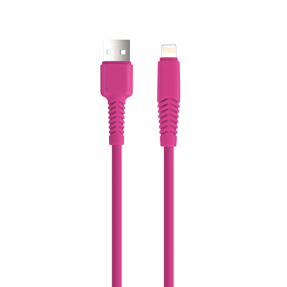 331752_oryg Setty cable USB - Lightning 1,5 m 2,1A KSA-L-1.526 pink
