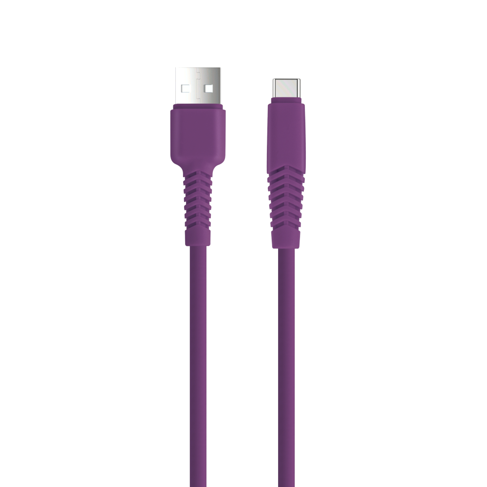 331759_oryg Setty cable USB - USB-C 1,5 m 2,1A KSA-C-1.5219 purple