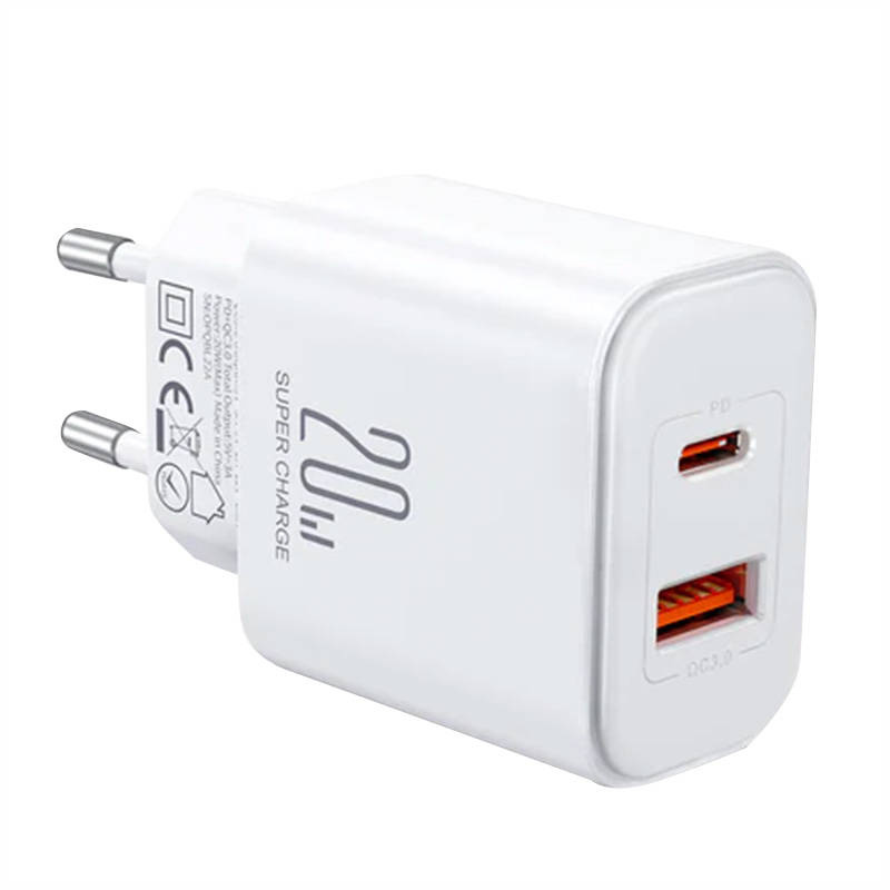 Ładowarka sieciowa Joyroom JR-TCF05, (EU) 20W A+C (biała)