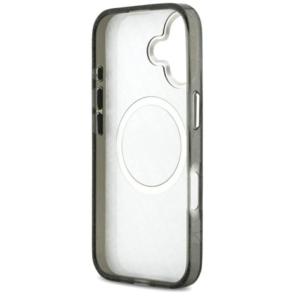 KARL LAGERFELD case for IPHONE 17 compatible with MagSafe KLHMP17SHMKBKCHOK (IML Glitter K&C Heads Logo) black
