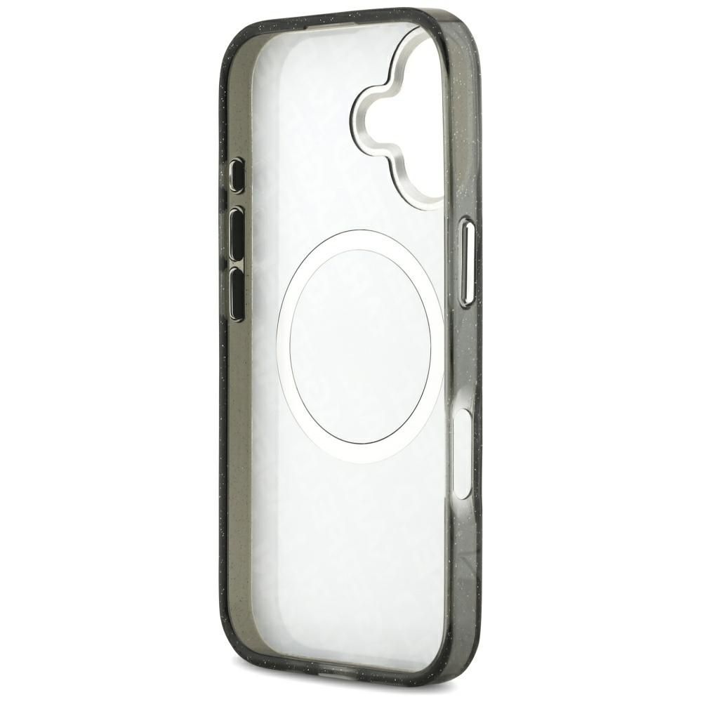KARL LAGERFELD case for IPHONE 17 compatible with MagSafe KLHMP17SHMKBKCHOK (IML Glitter K&C Heads Logo) black