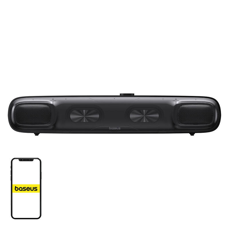 Mini Soundbar Baseus AeQur bez baterii (czarny)