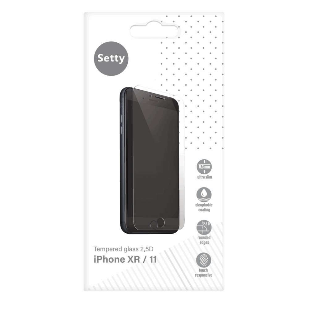 Setty tempered glass 2,5 D for iPhone XR / 11