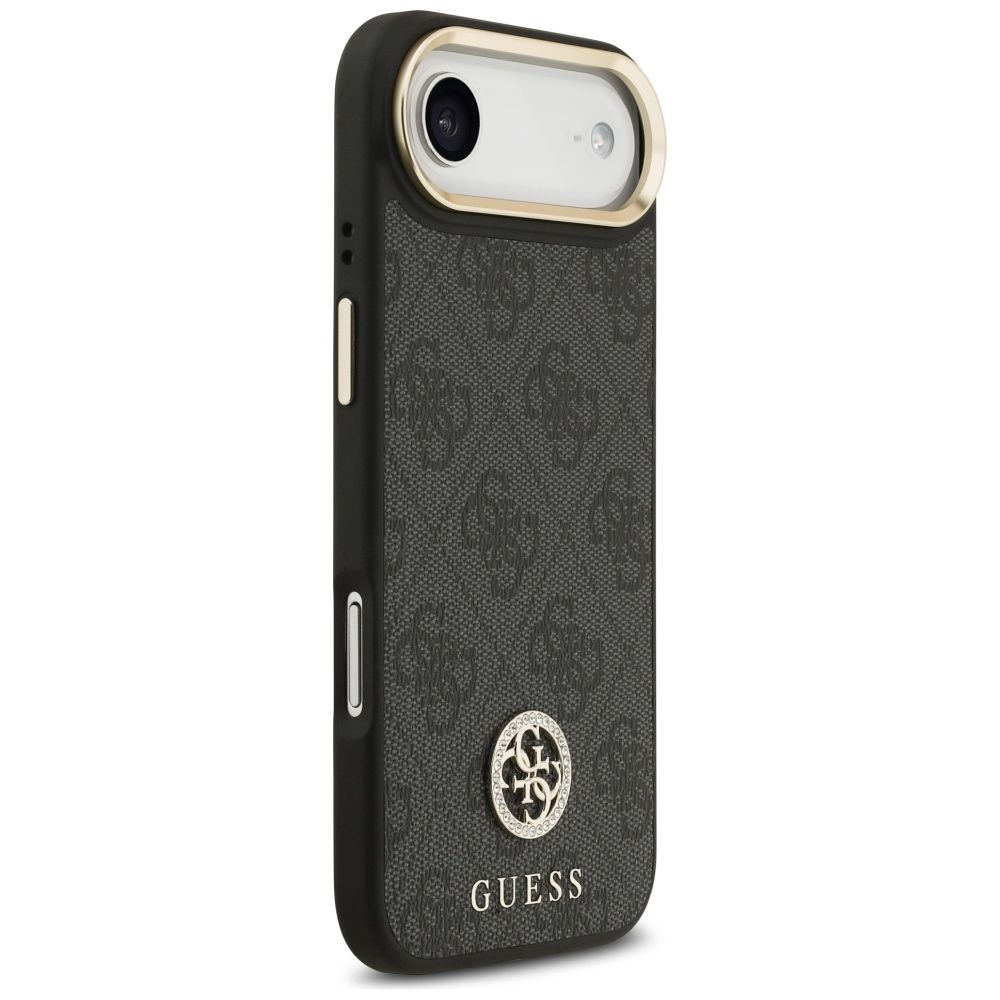 3497755db41d68f7ae2df46d016edc4b GUESS case for IPHONE 17 Air compatible with MagSafe GUHMP17MP4GRMDEK (PU W/ 4G Strass Logo) black