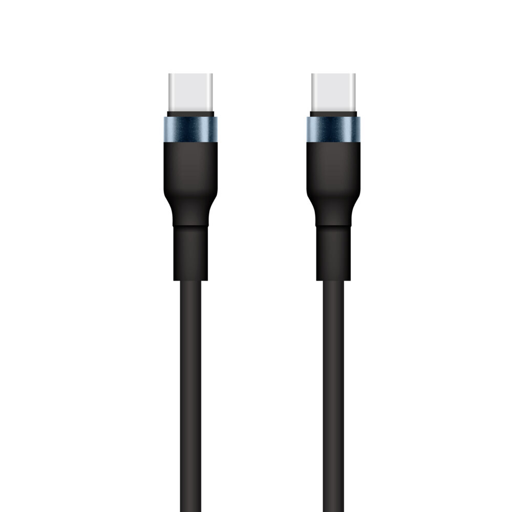 3A数据线 Setty USB-C - USB-C cable 1m 3A KSC-C-131 black