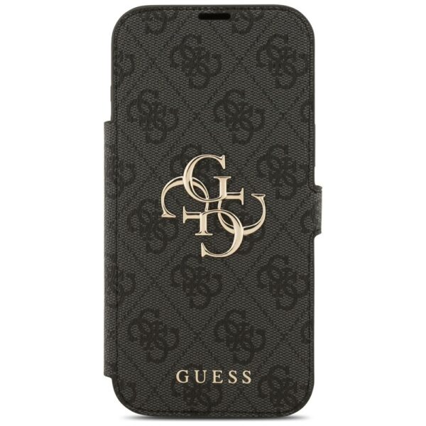 GUESS book case for IPHONE 17 Pro Max GUBKP17X4GMGGR (PU 4G Metal Logo) black