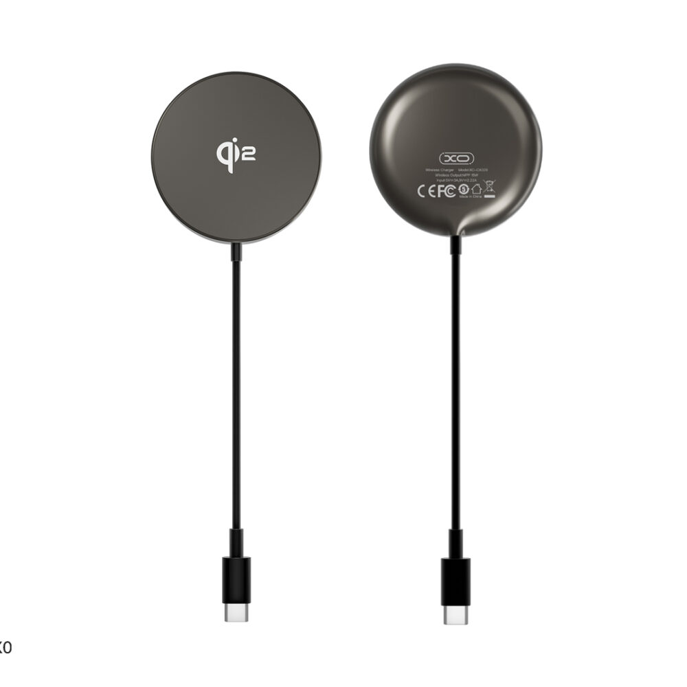 387549_oryg XO wireless inductive charger QI2 CX029 magnetic black