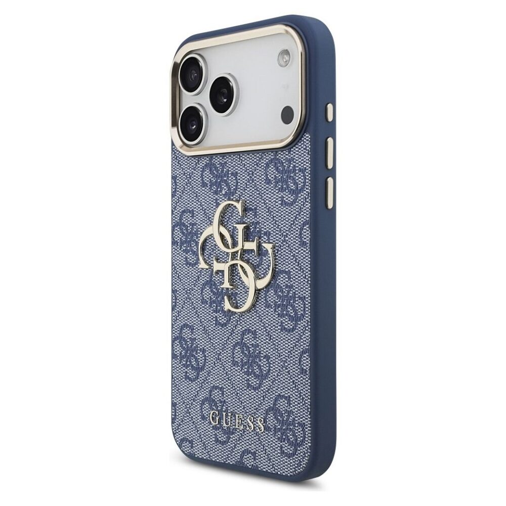 38dce2bb6c44fc1b577742d470d536ae GUESS case for IPHONE 17 Pro Max GUHCP17X4GMGCBL (PU W/ Big 4G Classic Logo) gold blue