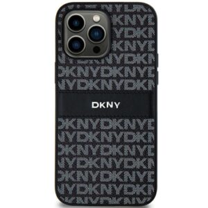DKNY case for Samsung Galaxy S24 Ultra DKHCS24LPRTHSLK beige HC PU repeat texture pattern w tonal stripe