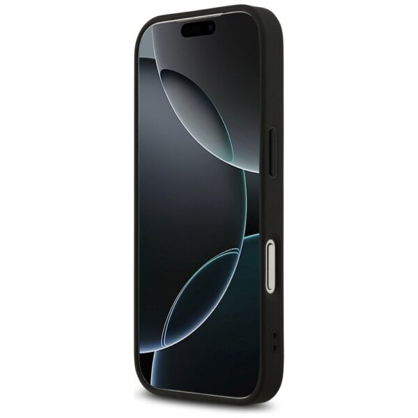 GUESS case for IPHONE 17 Pro compatible with MagSafe GUHMP17LP4RPSK (4G Printed Stripes) black