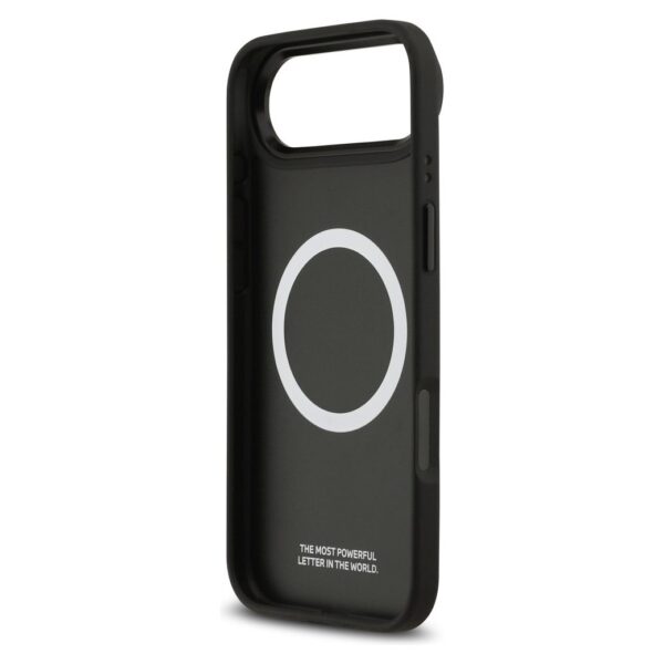 BMW case for IPHONE 17 Air compatible with MagSafe BMHMP17M25PCCSCAK (PU Carbon Logo) anthracite