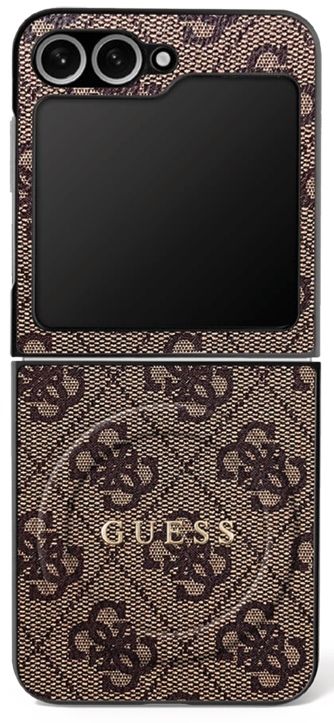 3c5057d2d132093fe9ff3380cd3eca22 GUESS case for SAMSUNG Z Flip7 compatible with MagSafe GUHMZF7P4MSEGCW (Magnetic 4G PU W/ Classic) brown