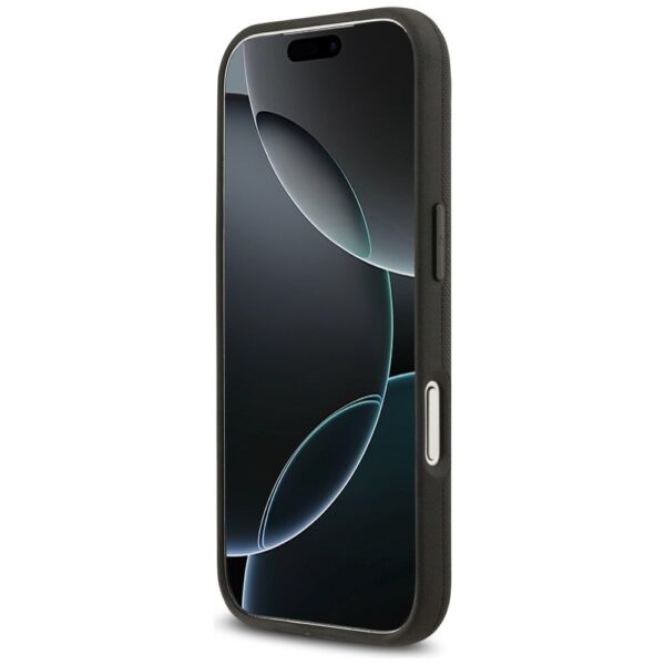 BMW case for IPHONE 17 Pro compatible with MagSafe BMHMP17L25PFWSMK (PU FW Metal Logo) black