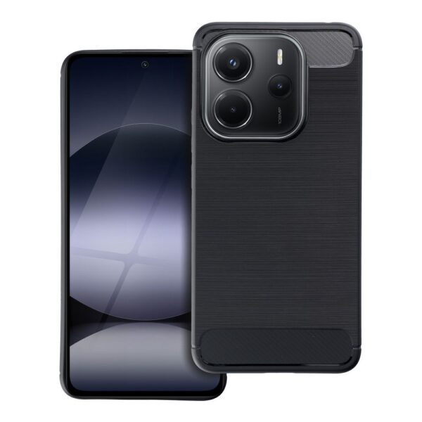 3ce2688cb9d07537e04a84d6cfb580ac CARBON case for XIAOMI Redmi Note 14 4G (GLOBAL - 164,84mm x 78,15mm x 8,16mm) black
