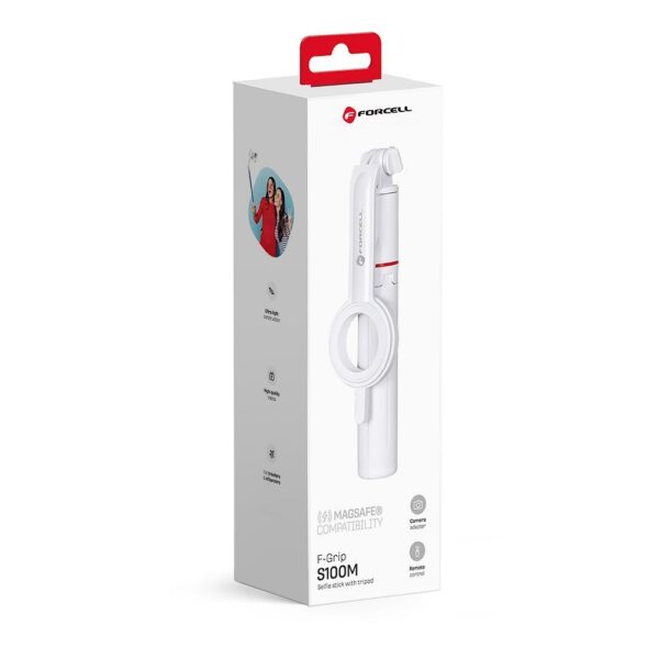 3d43b587fbb9e1606b68ef2b01c468e9 FORCELL F-GRIP MagSelfie S100M selfie stick with wireless remote control white