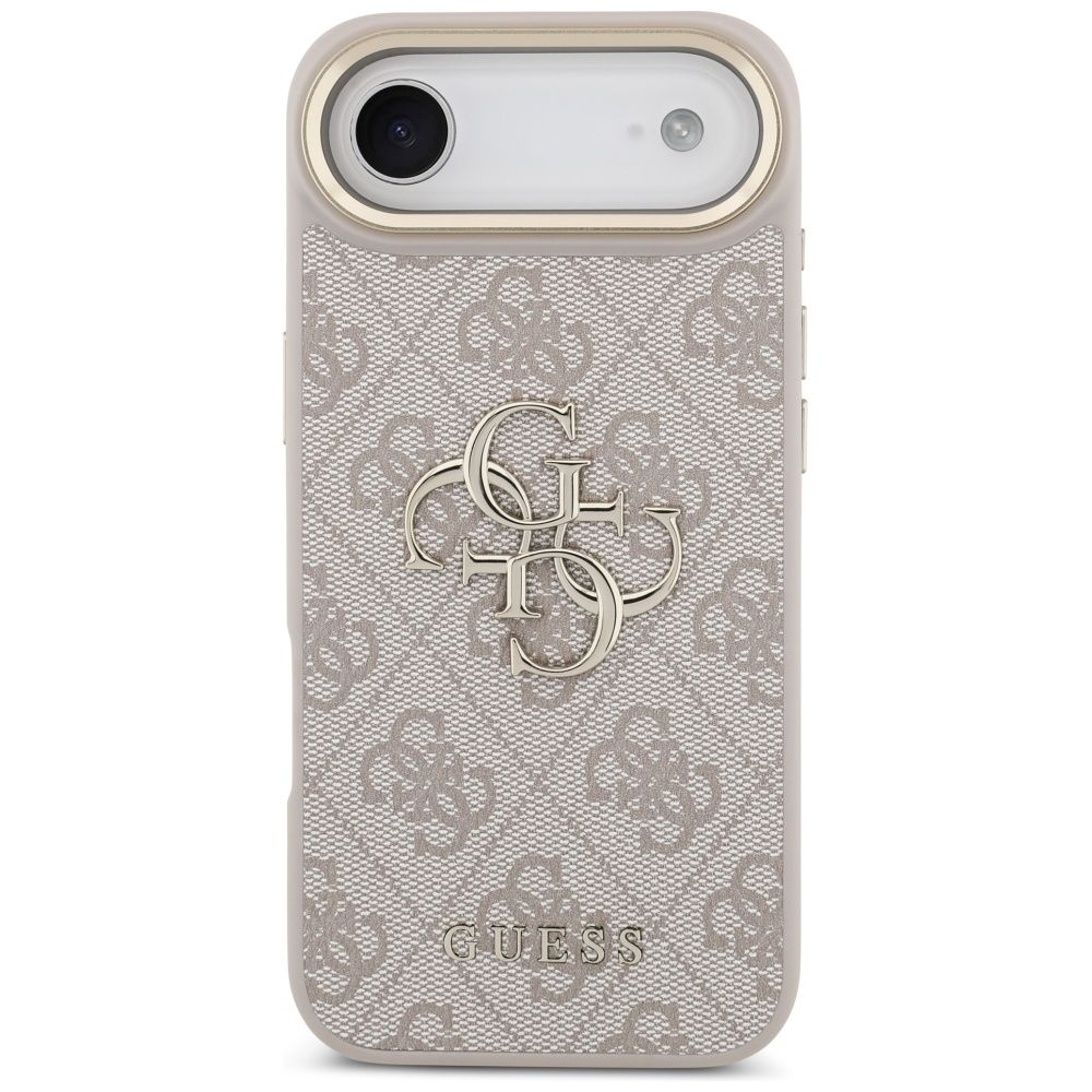 3dec31b2cd76cc61a782e6167ce308d3 GUESS case for IPHONE 17 Air GUHCP17M4GMGCPI (PU W/ Big 4G Classic Logo) gold pink