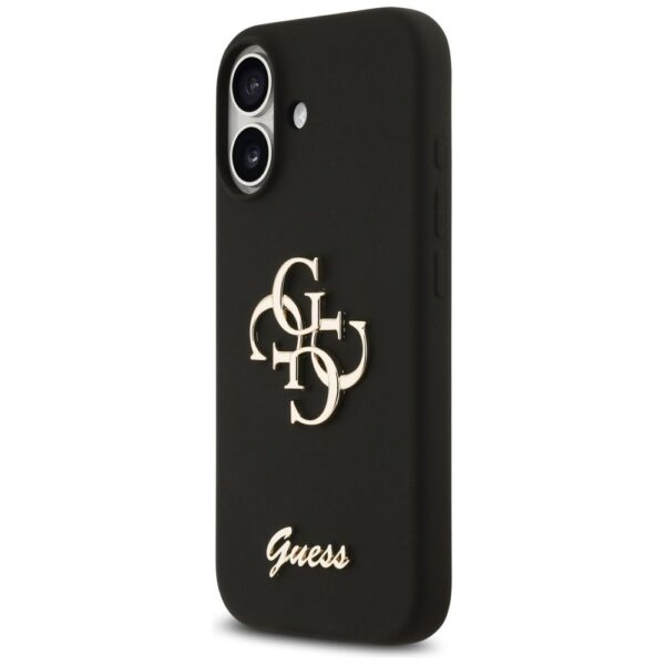 GUESS case for IPHONE 17 GUHCP17SSC4GSMK (Silicone W/ Big 4G Script) black