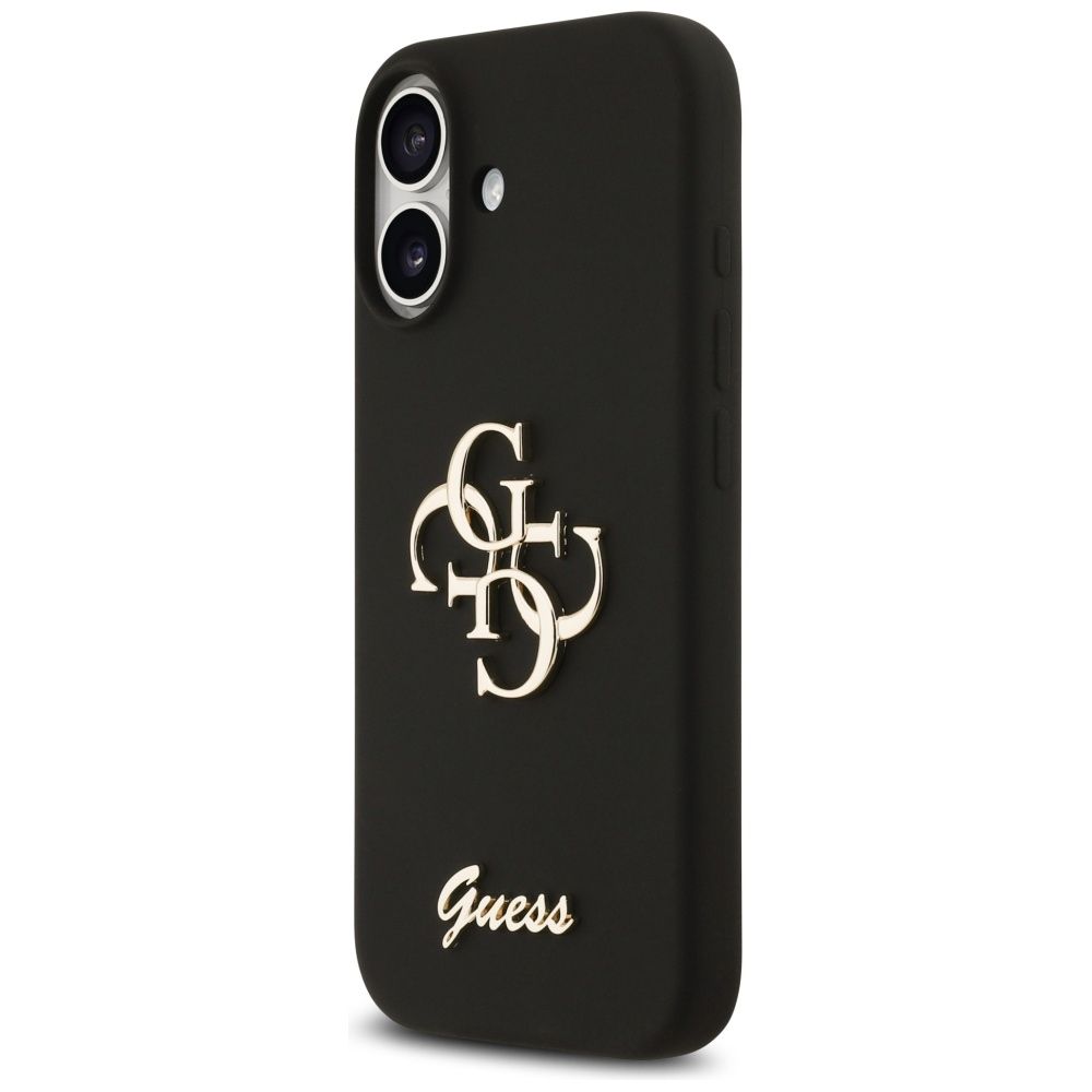 GUESS case for IPHONE 17 GUHCP17SSC4GSMK (Silicone W/ Big 4G Script) black