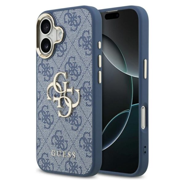 3ec16685818869ac8e0dc3f74753596f GUESS case for IPHONE 17 GUHCP17S4GMGCBL (PU W/ Big 4G Classic Logo) gold blue