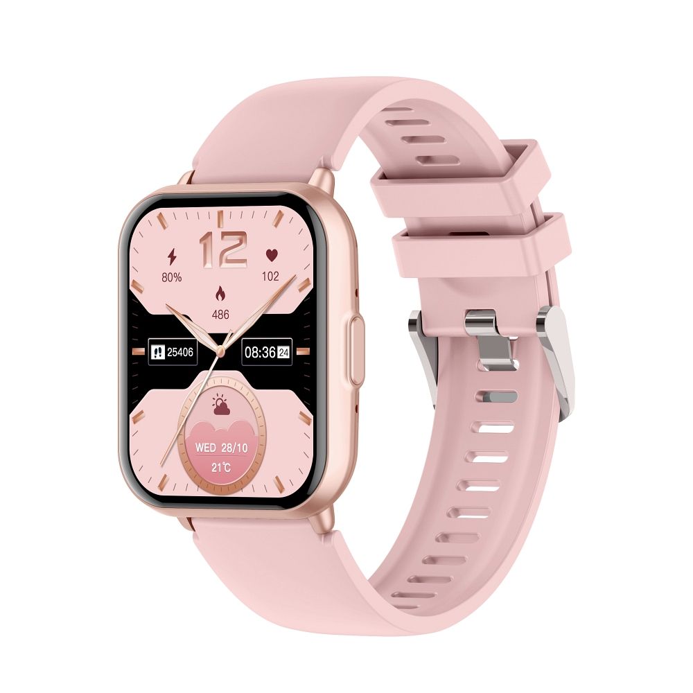 Smartwach TITMO E-100 (TFT, bluetooth call) pink