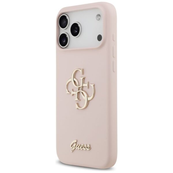 GUESS case for IPHONE 17 Pro Max GUHCP17XSC4GSMP (Silicone W/ Big 4G Script) pink