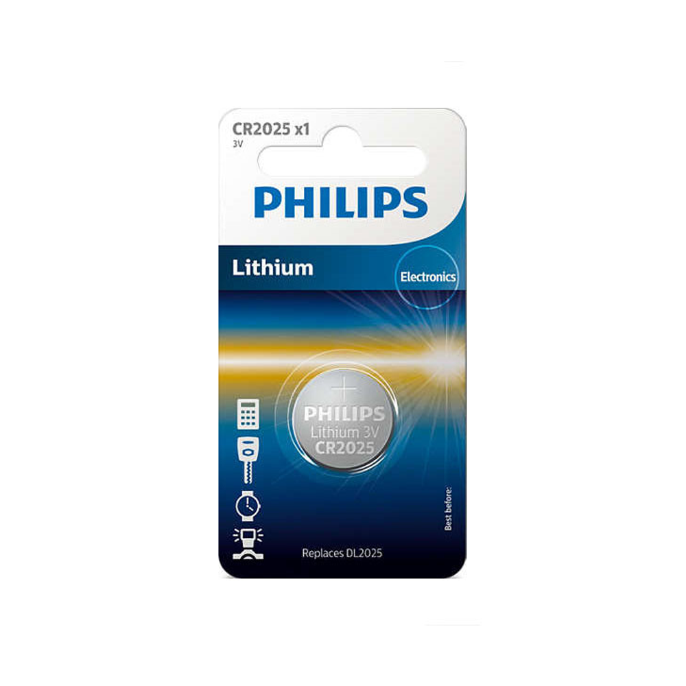 400434_oryg Battery PHILIPS CR2025 Lithium 1pc Blister