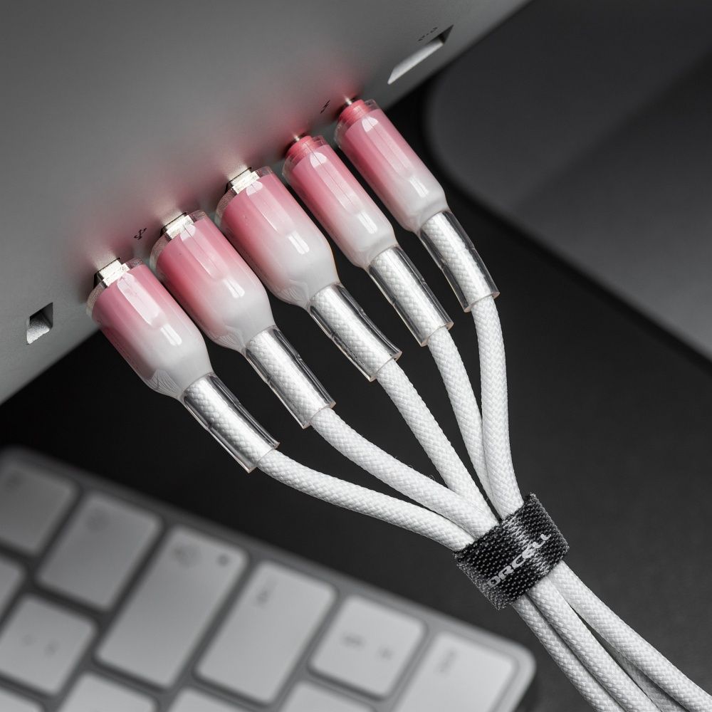 FORCELL F-ENERGY C356 cable Type C to Lightning PD 3A 27W Gradient 1 m white