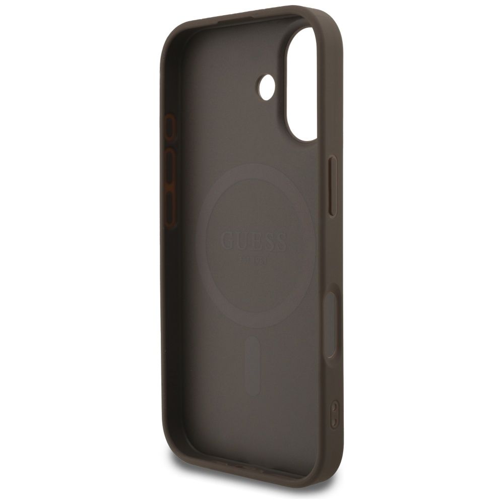 4026ede5012162c997f80ec52ab104fa GUESS case for IPHONE 17 compatible with MagSafe GUHMP17SG4GFRW (PU 4G Ring Classic Logo) brown