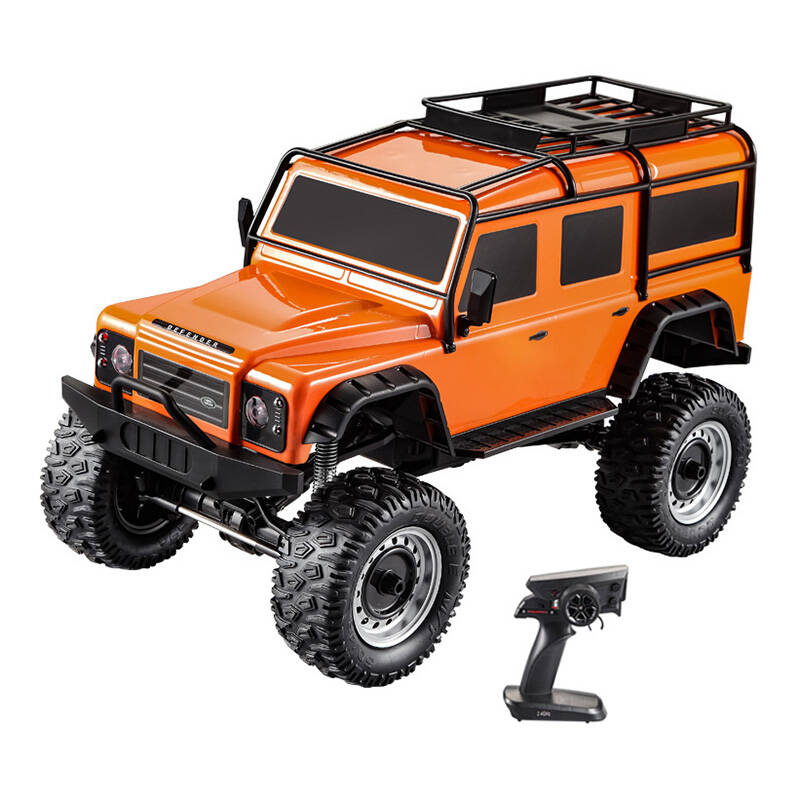 Samochód zdalnie sterowany RC na pilota 1:8 Double Eagle (pomarańczowy) Land Rover Defender E328-003