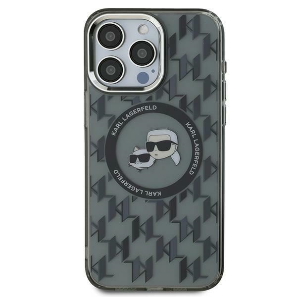 Karl Lagerfeld case for iPhone 16 Pro Max 6,9" KLHMP16XHMCKMHK black Hard IML Monogram Karl&Choupette Head MagSafe