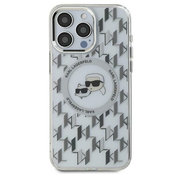 Karl Lagerfeld case for iPhone 16 Pro Max 6,9" KLHMP16XHMCKMHT transparent Hard IML Monogram Karl&Choupette Head MagSafe