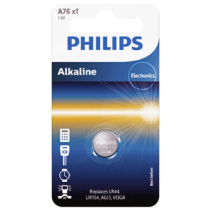 Battery PHILIPS LR44/LR1154 Minicells Alkaline 1pc Blister