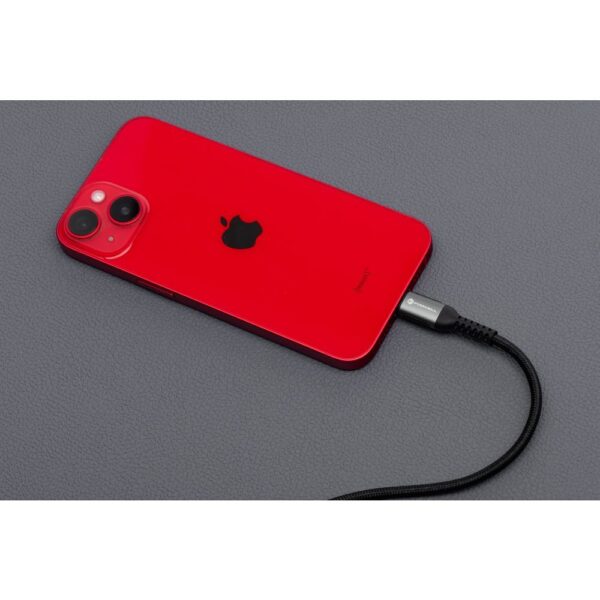 FORCELL F-ENERGY C257 cable USB A to Lightning 2,4A 12W Cafule 0,25 m black