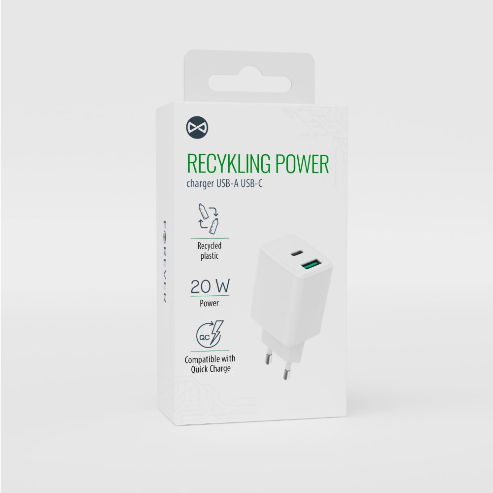For ład sieciowa USB+USB-C 20W LSR20-AC
