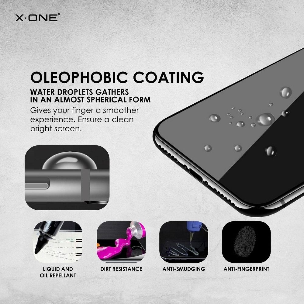 42569370046797a3d3625917934d3e8a X-ONE Full Cover Extra Strong Matte - for iPhone 11 Pro (full glue) tempered glass 9H