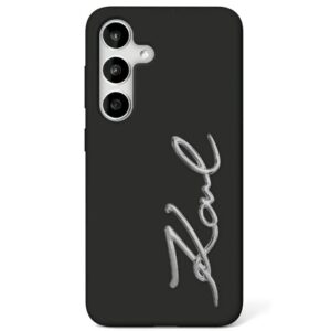 Karl Lagerfeld HC Silicone Sign Metal Logo case for Samsung Galaxy S25 Ultra black