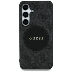 Guess HC MagSafe PU 4G Circle Classic Logo case for Samsung Galaxy S25 Ultra black