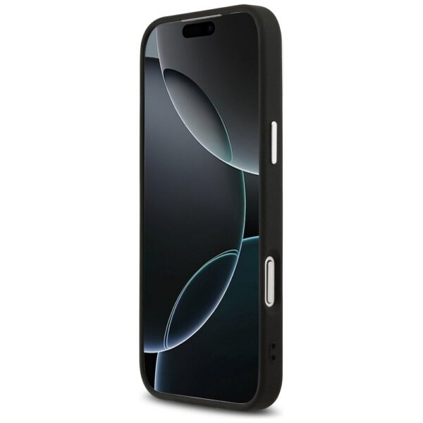 GUESS case for IPHONE 17 Pro compatible with MagSafe GUHMP17LPSDTSCMK (PU W/ Triangle Logo) black