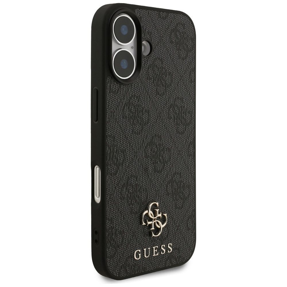 GUESS case for IPHONE 17 compatible with MagSafe GUHMP17SP4SM4MK (PU 4G Small 4G and Classic) black