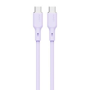USB-C to USB-C Cable Aukey CB-SCC102, 100W, 1.8m (lavender)