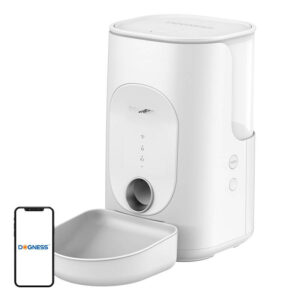 Automatic pet feeder Dogness F16 4L with melanine bowl (white)