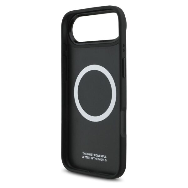 BMW case for IPHONE 17 Air compatible with MagSafe BMHMP17M25PCCSCKR (PU Carbon Line & Logo) red