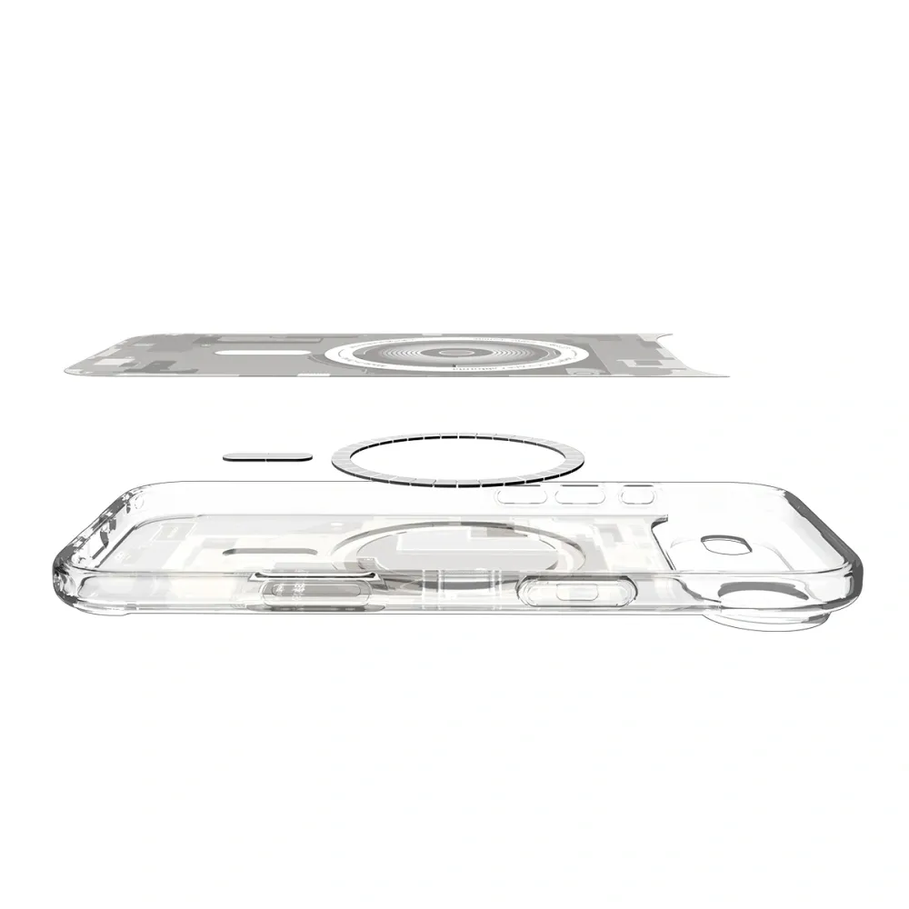 4481a2338c8fb19d8d236174a960b313 SPIGEN case ULTRA HYBRID MAG compatible with MagSafe for IPHONE 17 Air zero one natural tutanium