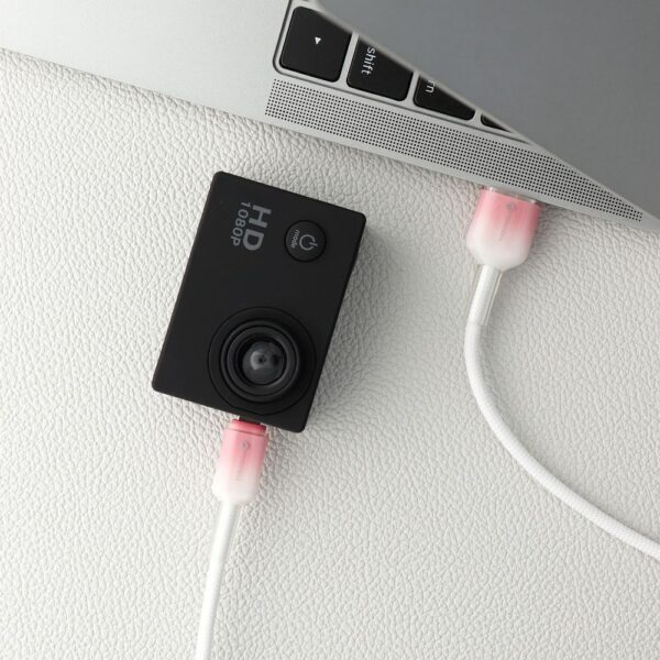 FORCELL F-ENERGY C351 cable USB A to Micro USB QC3.0 2,4A 18W Gradient 1 m white