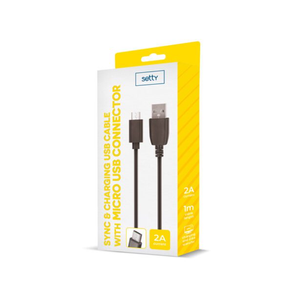 449002_oryg Setty USB cable 1m 2A micro USB black R