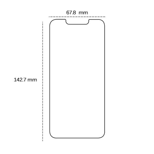 Tempered glass 2,5D for iPhone 16e