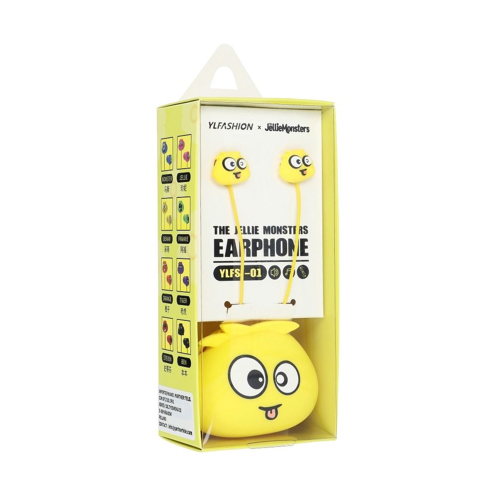 Earphones JELLIE MONSTER Deman YLFS-01 Jack 3,5mm yellow
